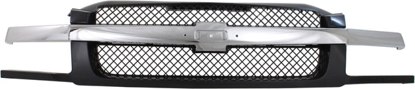 2002-2006 Chevy Avalanche Grille, Mesh Insert, Black.