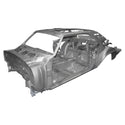 Car chassis on a white background. 1969 Camaro Coupe Body Frame.