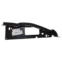 Black metal bracket with a label on a white background. 2002-2022 Ford E-Series Cutaway Van Cab Corner, LH.