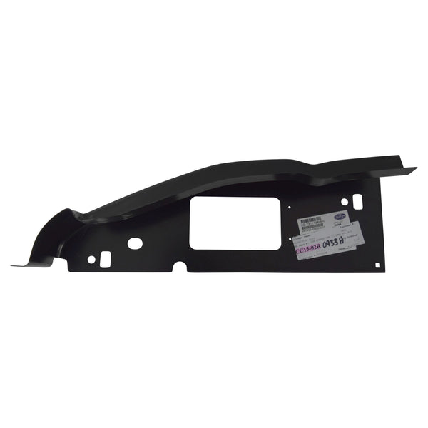 Black car panel with Ford logo on a white background. 2002-2022 Ford E-Series Cutaway Van Cab Corner, RH.