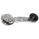 1969-1972 Oldsmobile Vista Cruiser Window Crank Handle, Black Knob, Deluxe Interior.