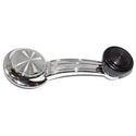 1969-1972 Chevy Chevelle Window Crank Handle, Black Knob, Deluxe Interior.