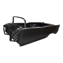 Black metal grille or bumper on a white background. Chevy 1957 Convertible Body Shell.