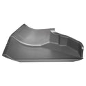 Gray plastic component on a white background. 1973-1980 Pickup Cowl Side Panel LH Weld Thru Primer.