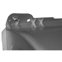 Metallic object with a cylindrical component on a white background. 1973-1980 Pickup Cowl Side Panel LH Weld Thru Primer.