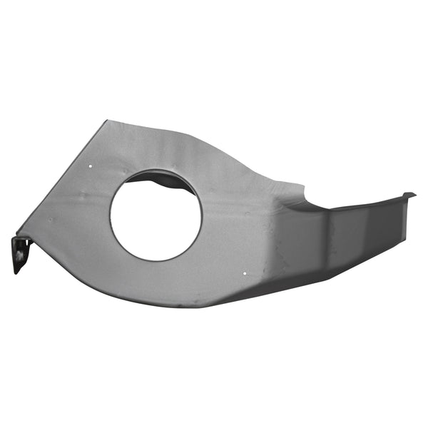 Metallic car fender on a white background. 1973-1980 Side Panel RH Weld Thru Primer.