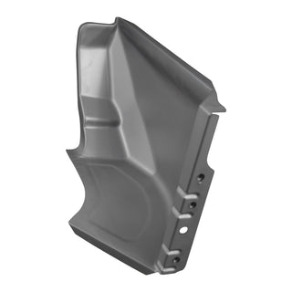 Gray plastic automotive part on a white background. 1981-1987 Cowl Side Panel, LH.