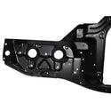 Black metal car frame on a white background.