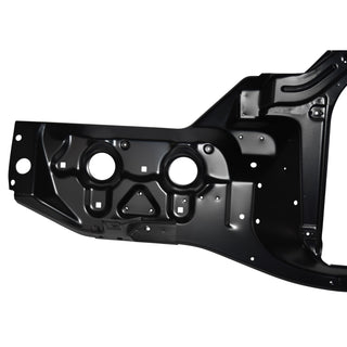 Black metal car frame on a white background.