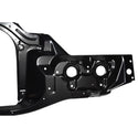Black metal bracket on a white background. 1967 Impala Radiator Support.