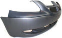 2001-2004 Dodge Caravan Front Bumper Cover, Primered Top, Textured Bottom.
