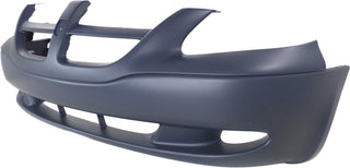 2001-2004 Dodge Caravan Front Bumper Cover Primed, w/Out Fog Lamp Hole.
