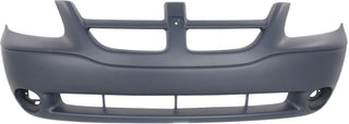 2001-2004 Dodge Caravan Front Bumper Cover, Primed, With Fog Lamp Hole.