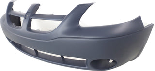 2001-2004 Dodge Caravan Front Bumper Cover, Primed, With Fog Lamp Hole.