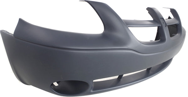 2001-2004 Dodge Caravan Front Bumper Cover, Primed, With Fog Lamp Hole.