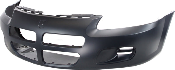 2001-2003 Dodge Stratus Front Bumper Cover, Primed, w/o Fog Lamp Holes.