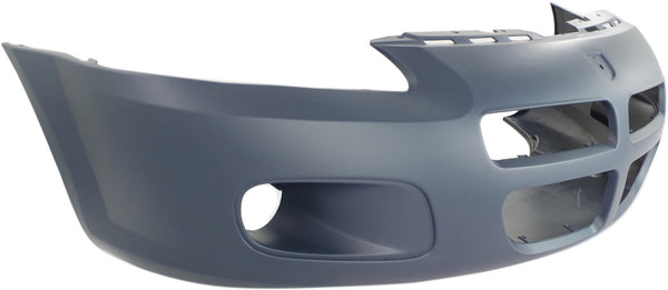 2001-2003 Dodge Stratus Front Bumper Cover, Primed, w/Fog Lamp Hole, Sedan.