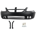 2005-2007 Dodge Grand Caravan Front Bumper Cover, Primed, w/Fog Light Hole - CAPA.