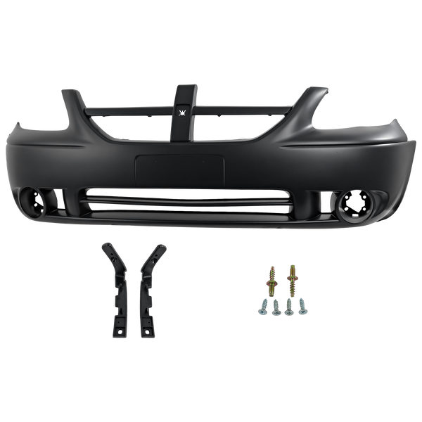 2005-2007 Dodge Grand Caravan Front Bumper Cover, Primed, w/Fog Light Hole - CAPA.