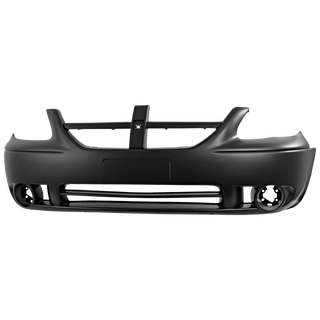 2005-2007 Dodge Grand Caravan Front Bumper Cover, Primed, w/Fog Light Hole - CAPA.
