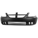 2005-2007  Dodge Grand Caravan Front Bumper Cover, Primed, W/ Fog Light Hole.