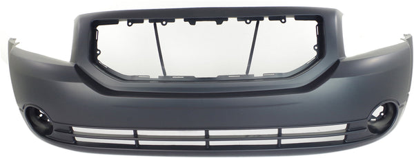 2007-2012 Dodge Caliber Front Bumper Cover, Primed, w/ Fog Lamp Hole.
