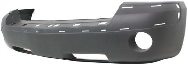 2005-2007 Dodge Dakota Front Bumper Cover, Textured, w/Fog Lamp And Chrome.