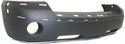 2005-2007 Dodge Dakota Front Bumper Cover, Textured, w/Fog Lamp And Chrome.
