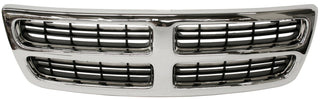 1998-2003 Dodge Van Grille, Chrome Shell/Black Insert.