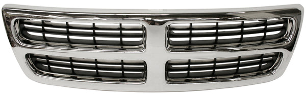 1998-2003 Dodge Van Grille, Chrome Shell/Black Insert.