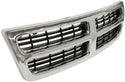 1998-2003 Dodge Van Grille, Chrome Shell/Black Insert.