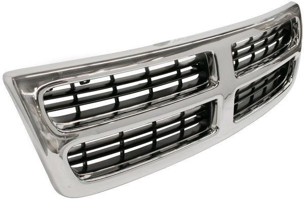 1998-2003 Dodge Van Grille, Chrome Shell/Black Insert.