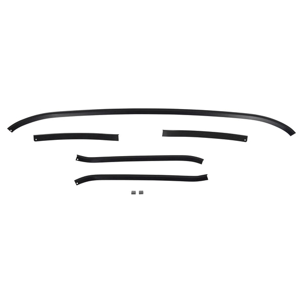 White ceramic bowl on a white background. 1967-1972 Ford F-100 Truck Roof Drip Rail Support - 5 Pcs Kit.