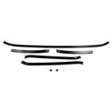 Set of black car spoilers on a white background. 1967-1972 Ford F-100 Truck Roof Drip Rail Support - 5 Pcs Kit.