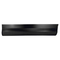 Black metal shelf on a white background. Lower Door Skin, LH.