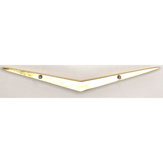 Wall-mounted light fixture with a gold accent on a white background. 1957 Chevy Nomad Tailgate / Continental Kit Vee, Gold.