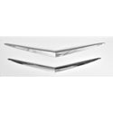 1957 Chevy Bel Air Hood And Trunk Vee Set, Chrome