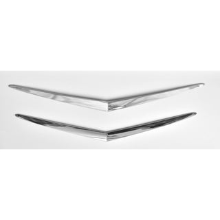 1957 Chevy Bel Air Hood And Trunk Vee Set, Chrome