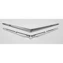 1957 Chevy Bel Air Hood And Trunk Vee Set, Chrome