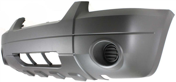 2005-2007 Ford Escape Front Bumper Cover, Textured, w/o Fog Lamp Holes.