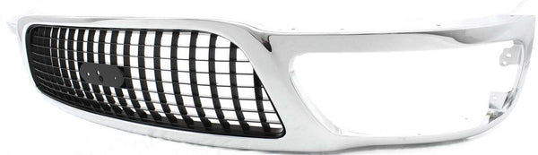 1999 Ford Expedition Grille, Chrome Shell/gray Insert.