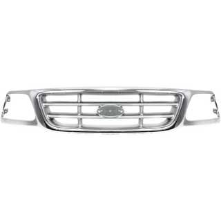 1997-2004 Ford F-series Grille, Chrome Shell/Black.