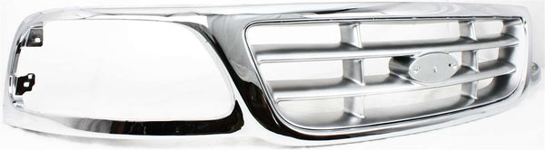 1997-2004 Ford F-series Grille, Chrome Shell/Black.