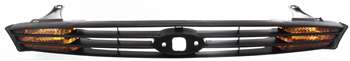 2000-2004 Ford Focus Grille, Primed, With Amber Turn Signal Lamps.
