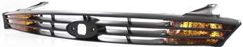 2000-2004 Ford Focus Grille, Primed, With Amber Turn Signal Lamps.