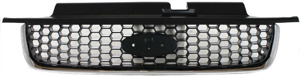 2001-2004 Ford Escape Grille, Chrome Shell/Black Insert.