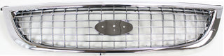 2001-2003 Ford Windstar Grille, Chrome Shell/Black.