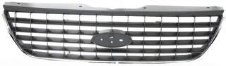 2002 Ford Explorer Grille, Dark Gray, w/ Chrome Molding.