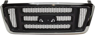 2004-2008 Ford F-150 Grille, Chrome Shell/gray Insert.