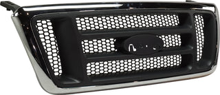 2004-2008 Ford F-150 Grille, Chrome Shell/gray Insert.